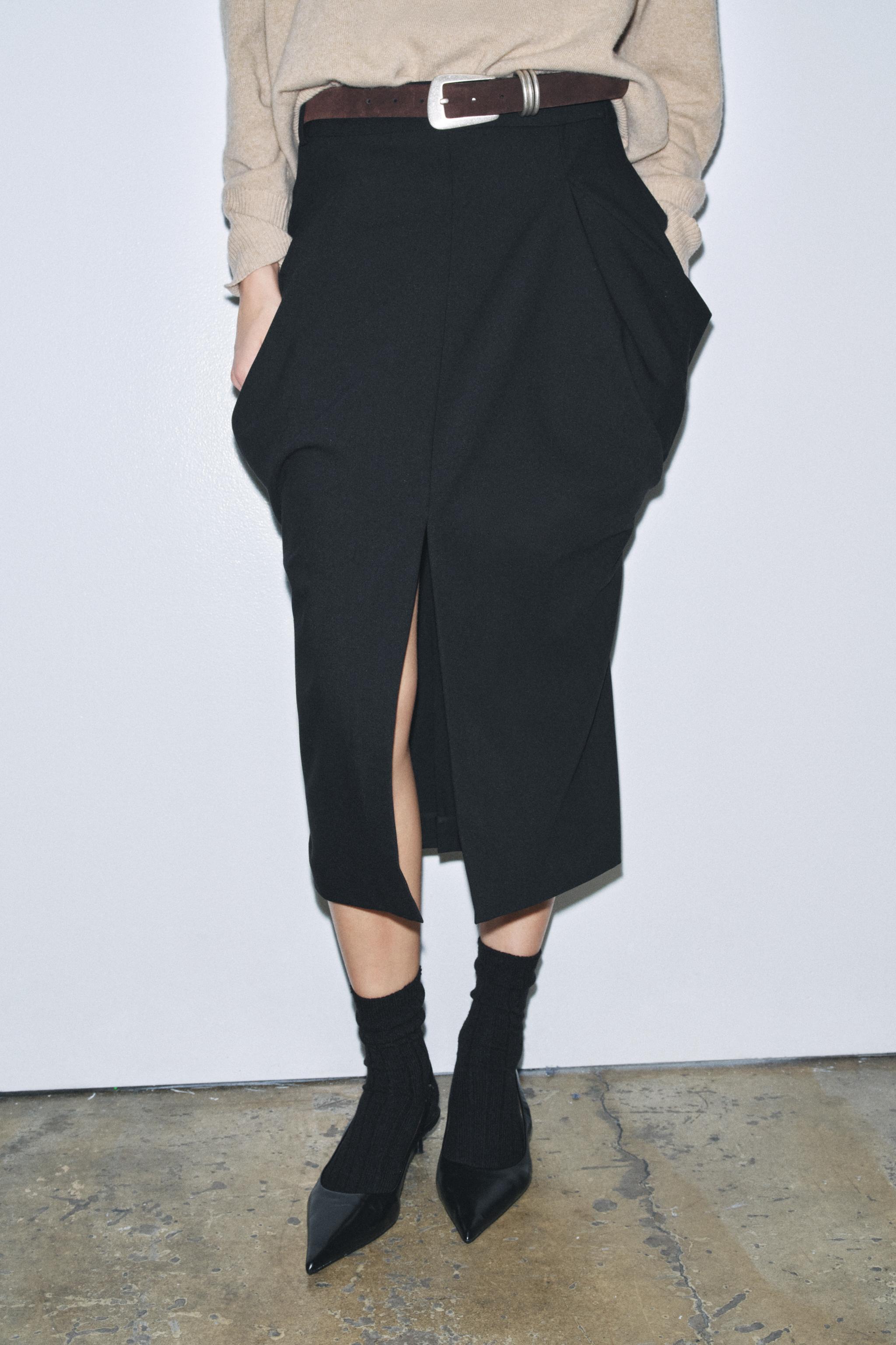 DRAPED POCKET SKIRT ZW COLLECTION